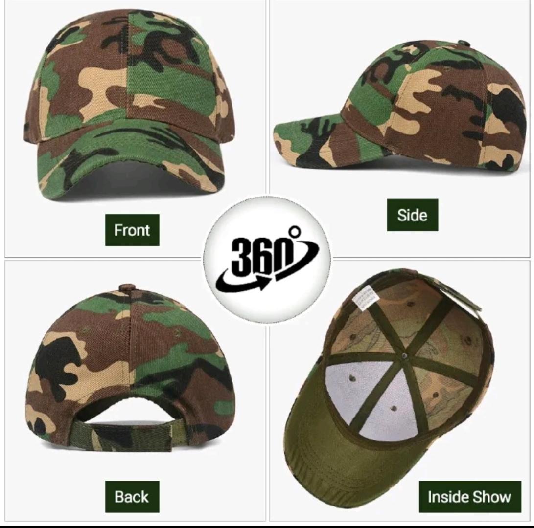 2Piece Baseball Cap Camouflage Hats for Men and Women Outdoor Dustproof Baseball Cap Leisure Caps Military Caps Tactical Hat Trucker Hats Suncap Breathable Adjustable
