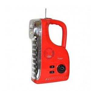 Kamisafe KM 7628F Radio & Rechargeable LED Emergency Lamp