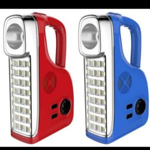 Kamisafe KM 7628F Radio & Rechargeable LED Emergency Lamp