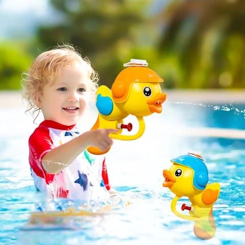 Cute Cartoon duck toys Shape Spray Water Gun for Kids Small water gun toy Bath Summer Toy water gun
