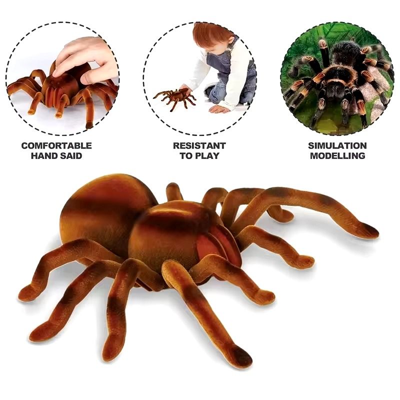 Wireless Infrared Rc Animals Toys Remote Control Spider Plastic Large Walking Insect Ir Animal Funny Scary Halloween Rc Spider