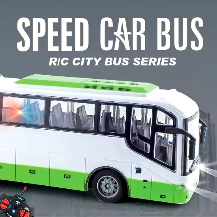 Rc Bus Toy Channel Radio Control City Sightseeing Bus Toy Mini Plastic city school RC bus with light