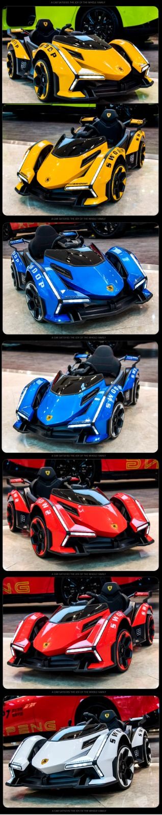 Ride on Car Toys Flashing Lights Kids' Electric Vehicles Plastic Material And Battery Powered Kids Electric Car