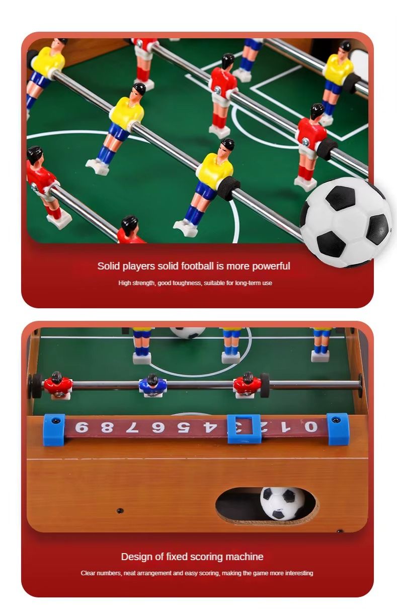 Family Game Two-Player Table Football Four-Pole Table Football Game Mini Soccer Game