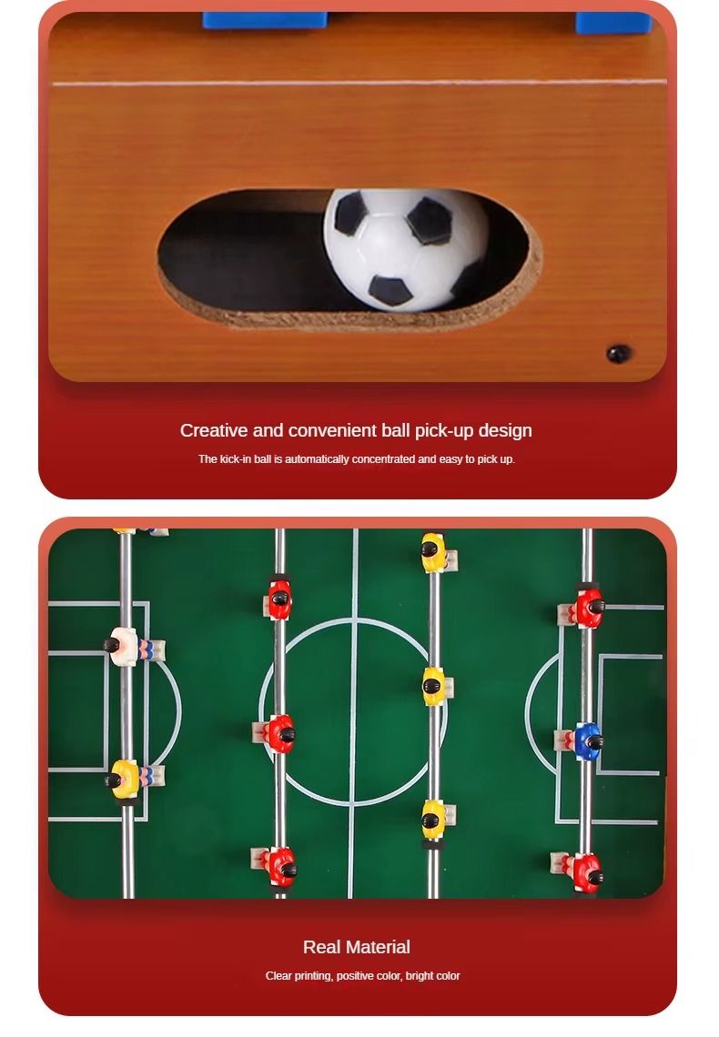 Family Game Two-Player Table Football Four-Pole Table Football Game Mini Soccer Game