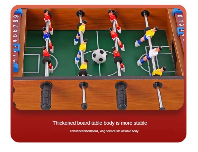 Family Game Two-Player Table Football Four-Pole Table Football Game Mini Soccer Game