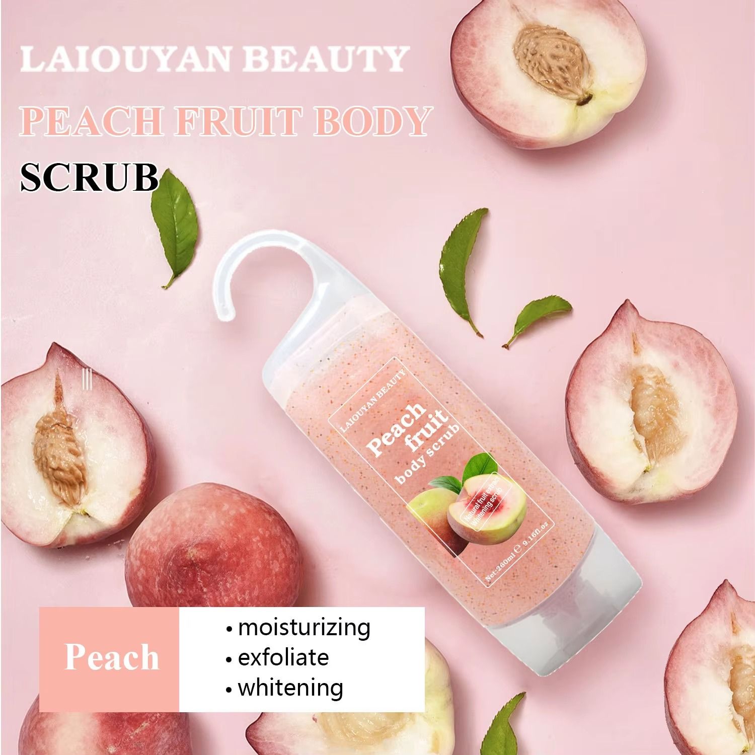 Natural Vegan Fruits Body Scrub Exfoliating Shower Gel Whitening Refreshing Skin Care Moisturizing Cleansing Bath Gel Soap