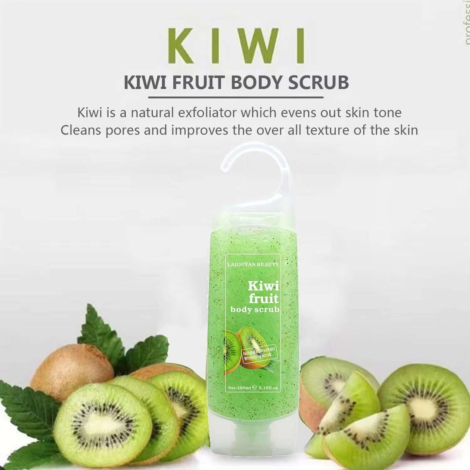 Natural Vegan Fruits Body Scrub Exfoliating Shower Gel Whitening Refreshing Skin Care Moisturizing Cleansing Bath Gel Soap