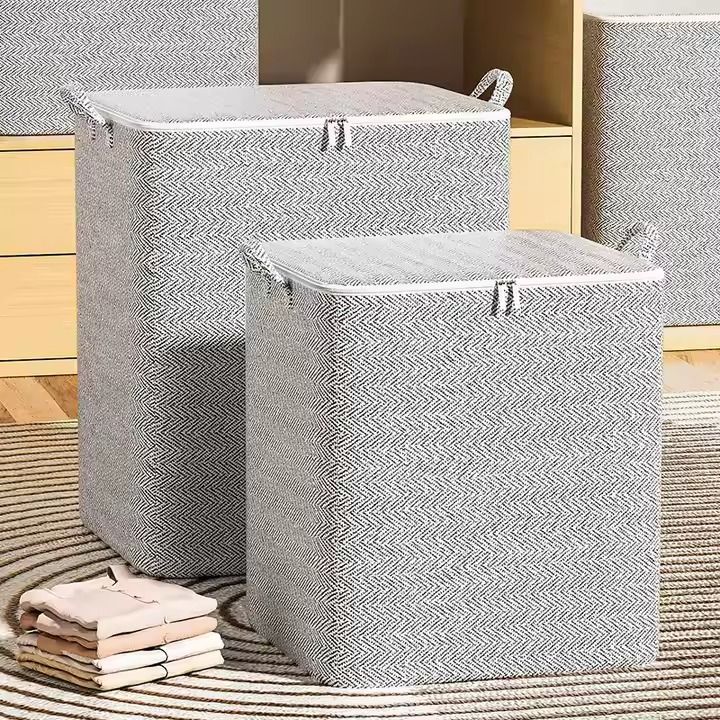 Large Capacity Household Quilt Storage Bag Clothes Quilt Storage Bag Moving Living Room Bedroom Quilt Sorting Storage Basket