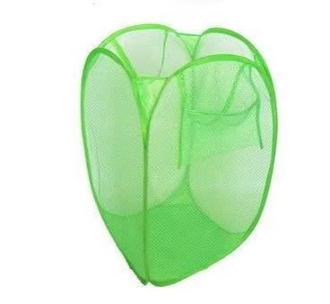 Breathable Bag Baskets Washing Clothes Multi Colour Bin Clothes Storage Foldable Mesh Laundry Basket