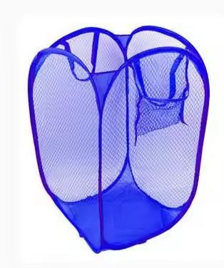 Breathable Bag Baskets Washing Clothes Multi Colour Bin Clothes Storage Foldable Mesh Laundry Basket
