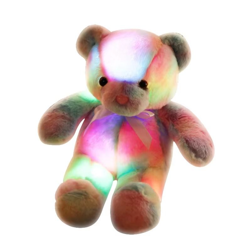 30cm Creative Light Up Giant Stuffed Teddy Bear LED Plush Toys Teddy Bear