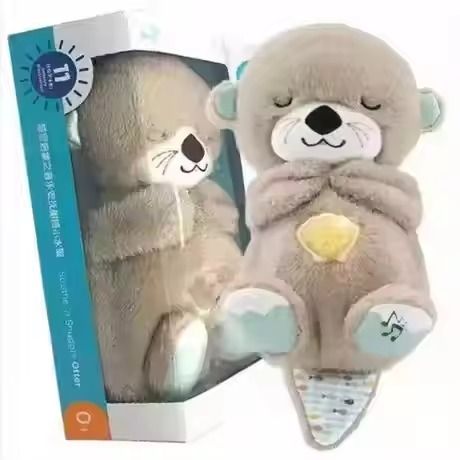 Breathing Teddy Bear Multi Colors Soothe 'n Snuggle Otter Breathing Otter Plush Toy