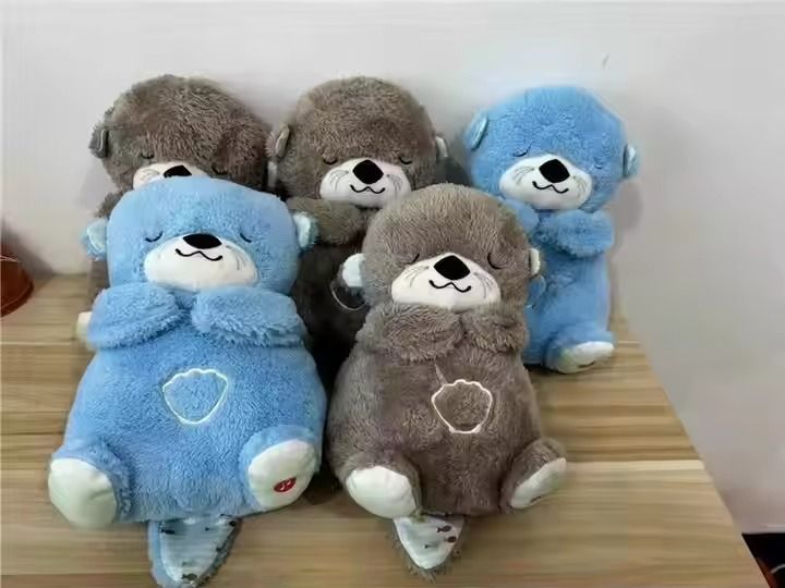Breathing Teddy Bear Multi Colors Soothe 'n Snuggle Otter Breathing Otter Plush Toy