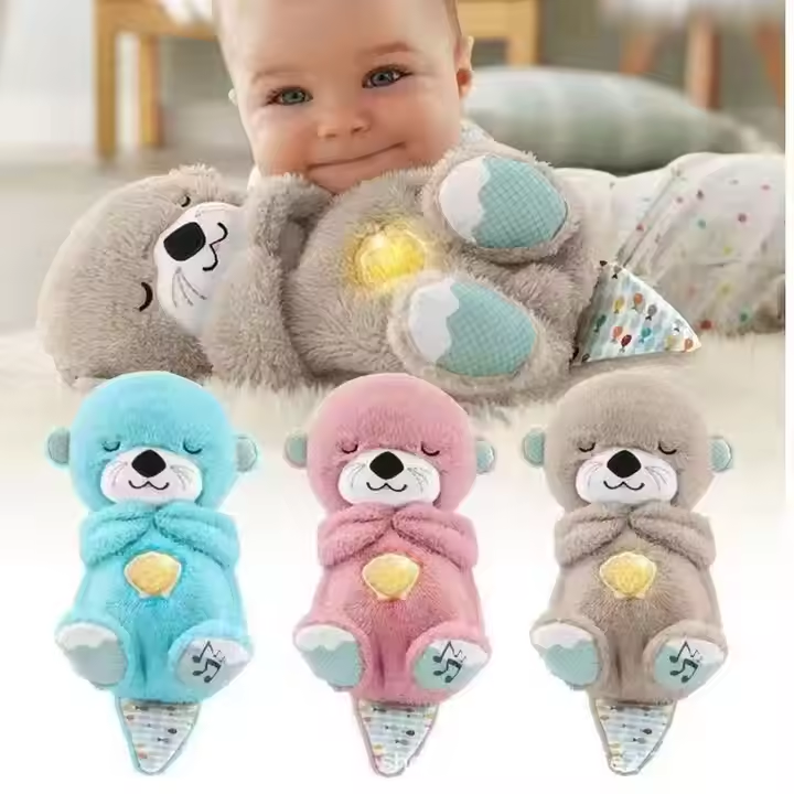 Breathing Teddy Bear Multi Colors Soothe 'n Snuggle Otter Breathing Otter Plush Toy