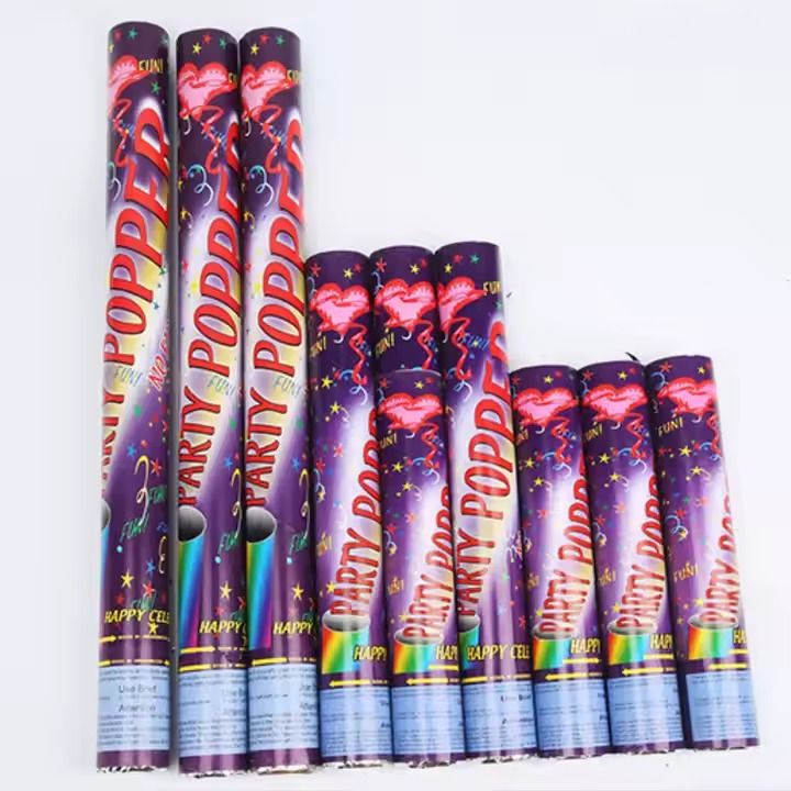 Festival Celebration Confetti Cannon Crushed Gold Foil Celebration Party Popper Confetti Cannon Birthday Wedding