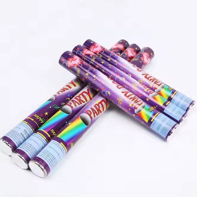 Festival Celebration Confetti Cannon Crushed Gold Foil Celebration Party Popper Confetti Cannon Birthday Wedding