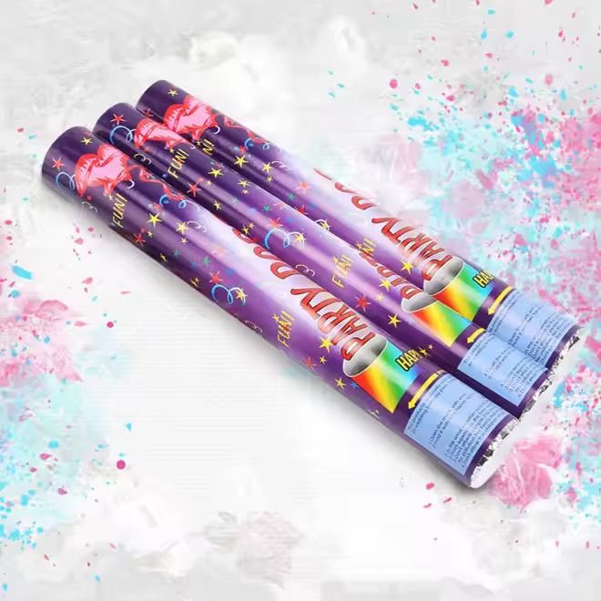 Festival Celebration Confetti Cannon Crushed Gold Foil Celebration Party Popper Confetti Cannon Birthday Wedding