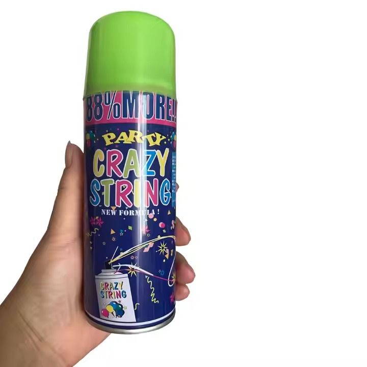 Wedding Christmas Birthday Party Decorations Colorful/Snow Streamer Handheld Silly Crazy String Spray
