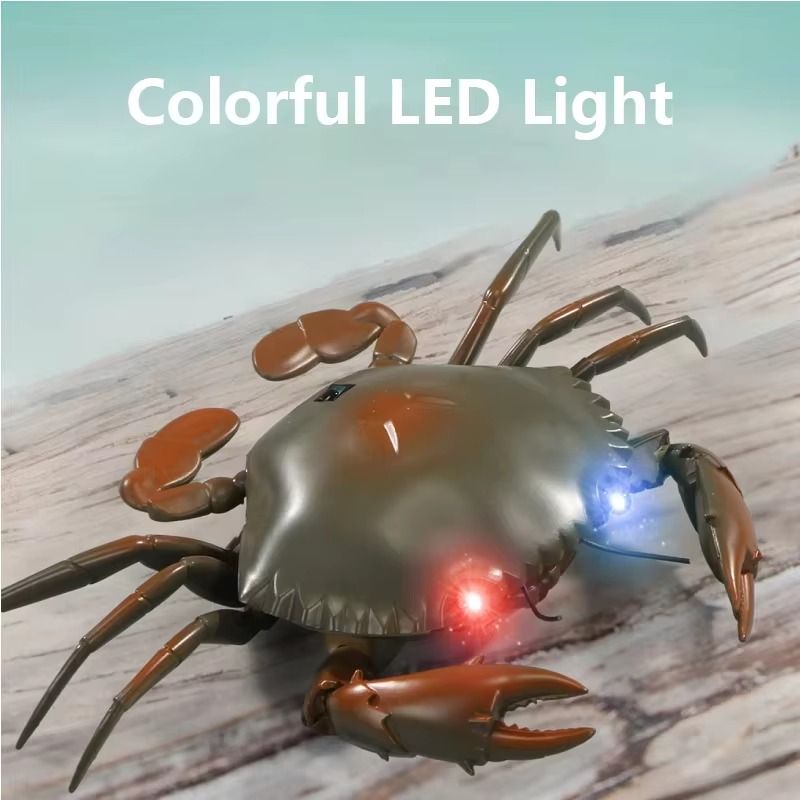Rechargeable Electric Seafood Lifelike Rc Animal Identification Brain Development Crab Remote Control Crab