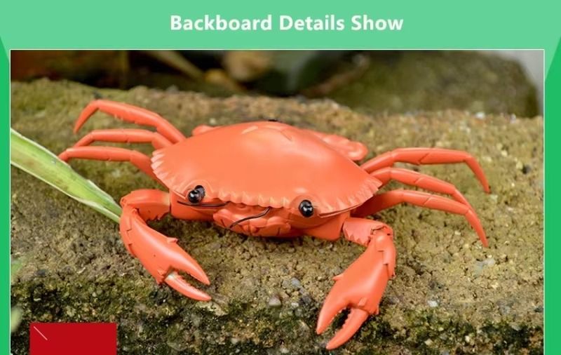 Rechargeable Electric Seafood Lifelike Rc Animal Identification Brain Development Crab Remote Control Crab