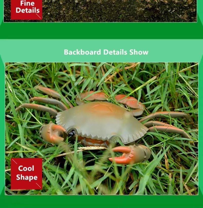 Rechargeable Electric Seafood Lifelike Rc Animal Identification Brain Development Crab Remote Control Crab