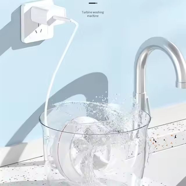 Mini Washing Machine Usb Rotating Turbine Small Portable Clothes Washer For Socks Underwear Travel Home Business Trips