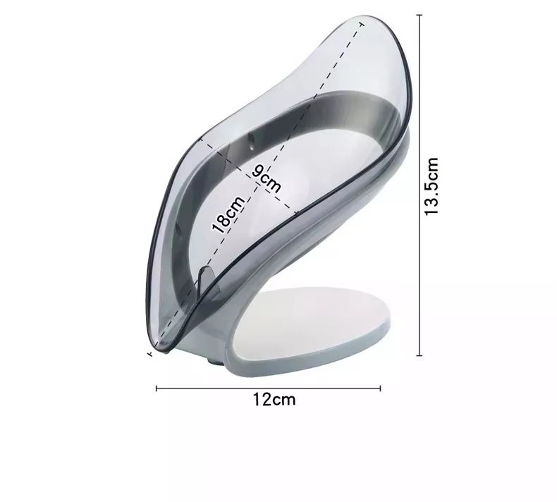 Creative Leaf Shaped Soap box Dish Bathroom No Hole Drain Soap tray Holder Leaf Soap rack