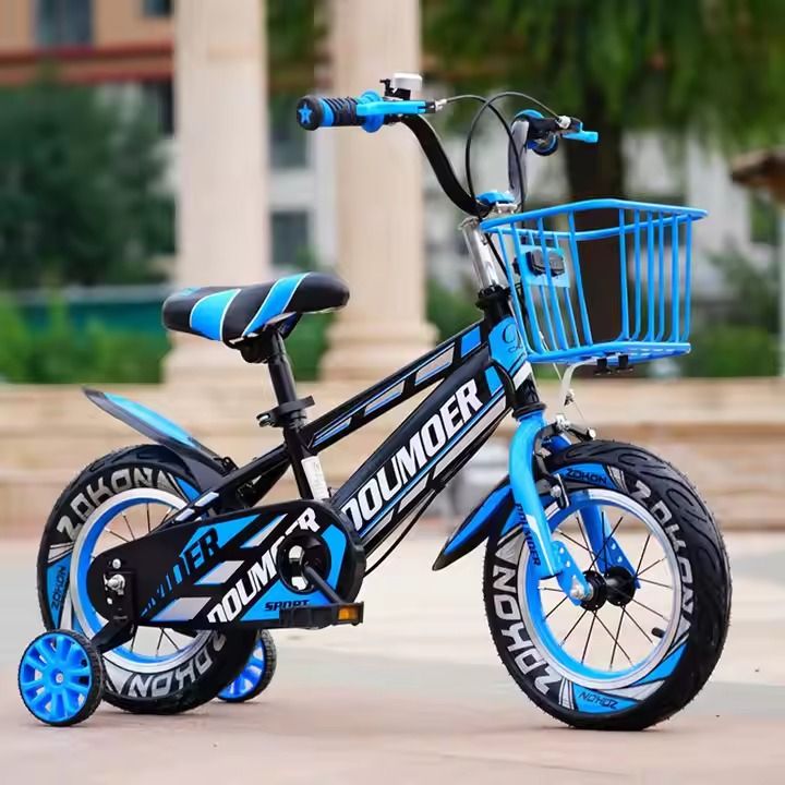 Outdoor Sports 16 Inch Girls Toddler Kid's Bicycles Iron Frame Children's Bicycle With Training Wheels & Basket