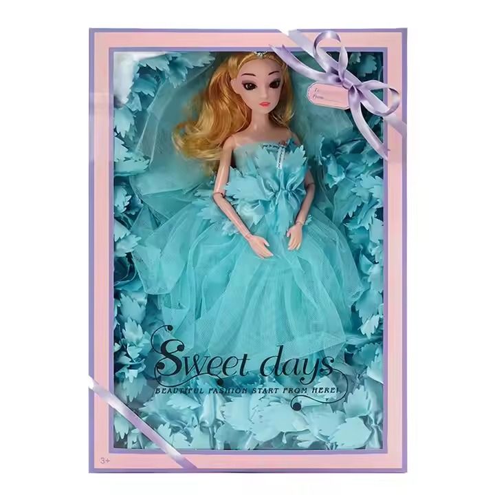 45CM Wedding doll girl gift toys Handmade Princess doll gift box set children's doll toys