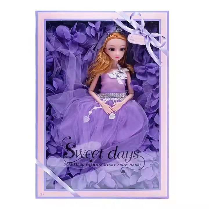 45CM Wedding doll girl gift toys Handmade Princess doll gift box set children's doll toys