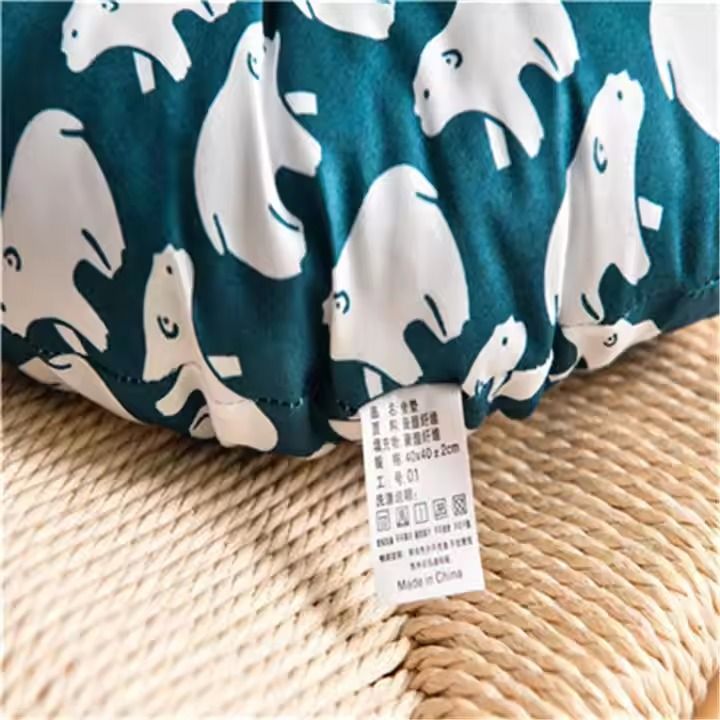 Brushed cotton fabric washable office chair pad cushion