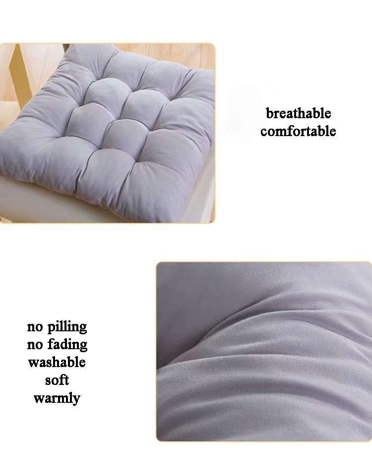 Brushed cotton fabric washable office chair pad cushion