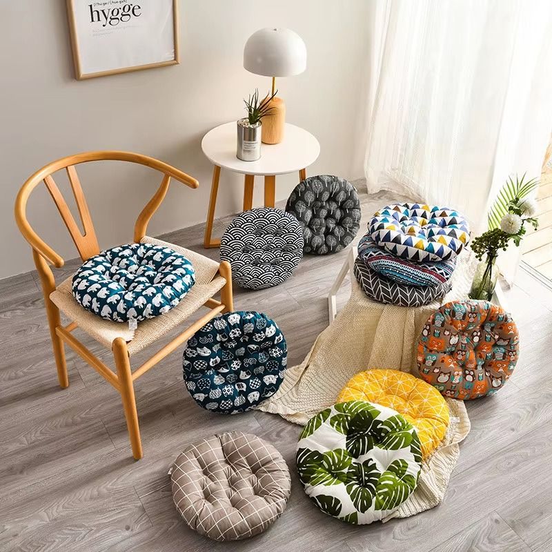 Brushed cotton fabric washable office chair pad cushion
