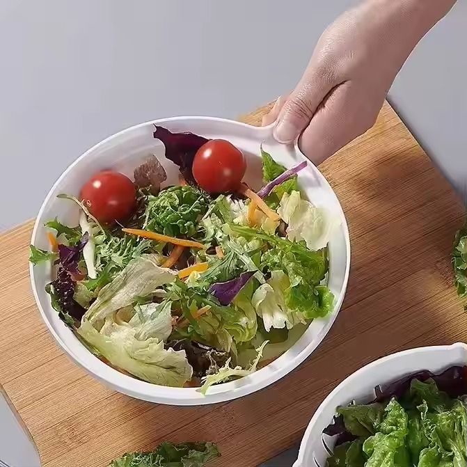 Multifunctional Salad Cutter/Creative fruit Vegetable Cutting Salad Bowl Kitchen Easy Salad Cutter Bowl With Lid