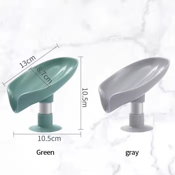 Leaf Shape Drain Box Shower Soap Holder