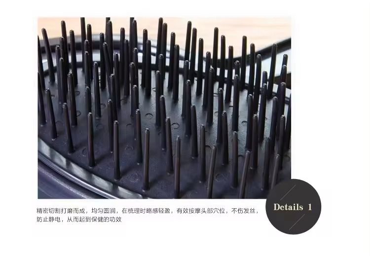 Professional 5pcs Barber Salon Massage Detangle Brush Styling Tool Mirror And Holder Stand Dressing Comb Kits Salon Hair Brush