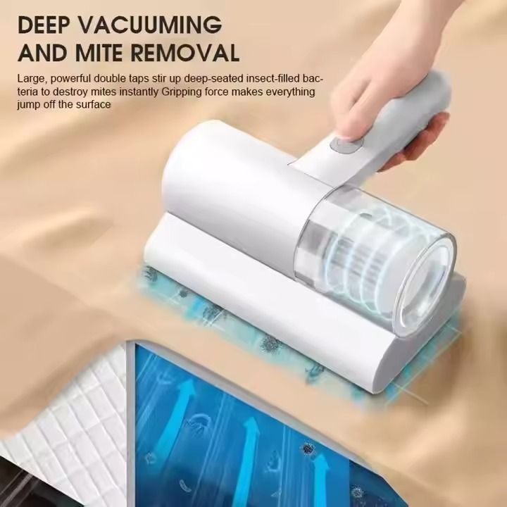 Electric Wireless Automatic Handheld Mite Remover Mini Vacuum Cleaner For House Hold
