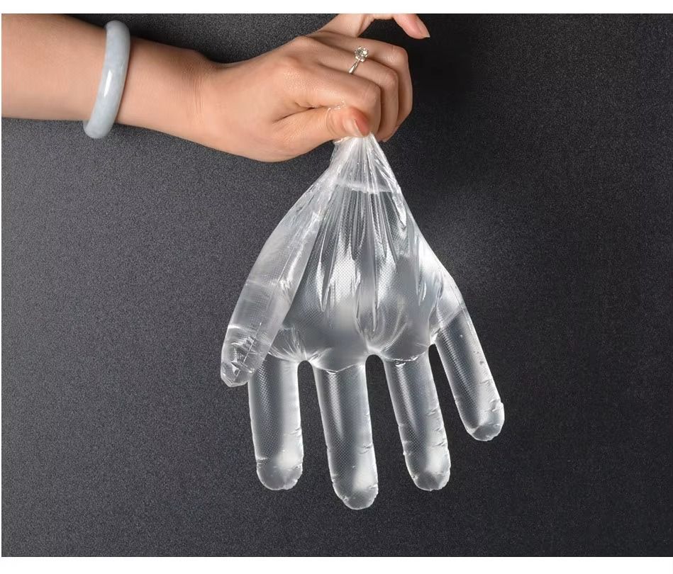 20 Packs Disposable Gloves Individual Packed  Plastic Transparent Gloves