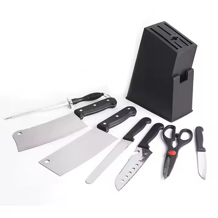 7pcs stainless steel Kitchen knife block set With Gift Kitchen Cooking Knife Set