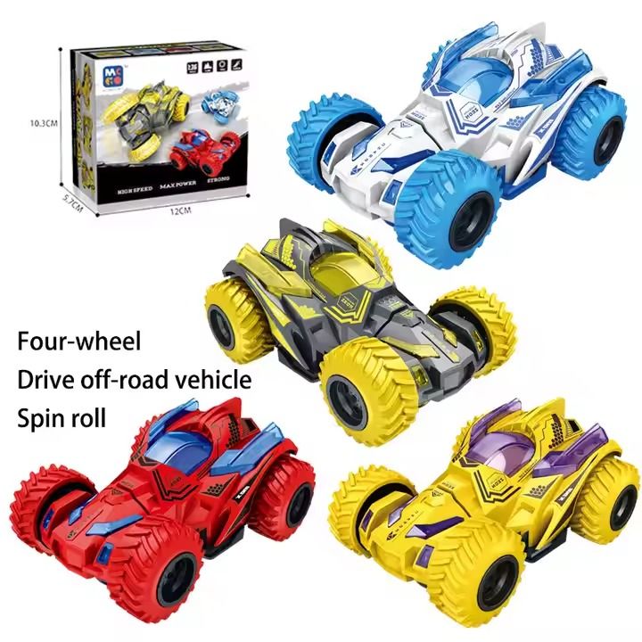 Four-Wheel Drive Inertia Off-Road Vehicle Twist Deformable Tumbling Double-Sided Car Stunt Rotating Deformable Children's Toy