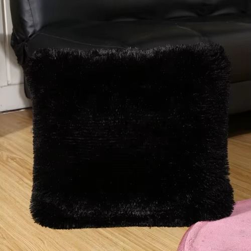 Luxury Home Decor Solid Color Decor Soft Fluffy Pillow Case Cushion Cover Plush Pillowcase