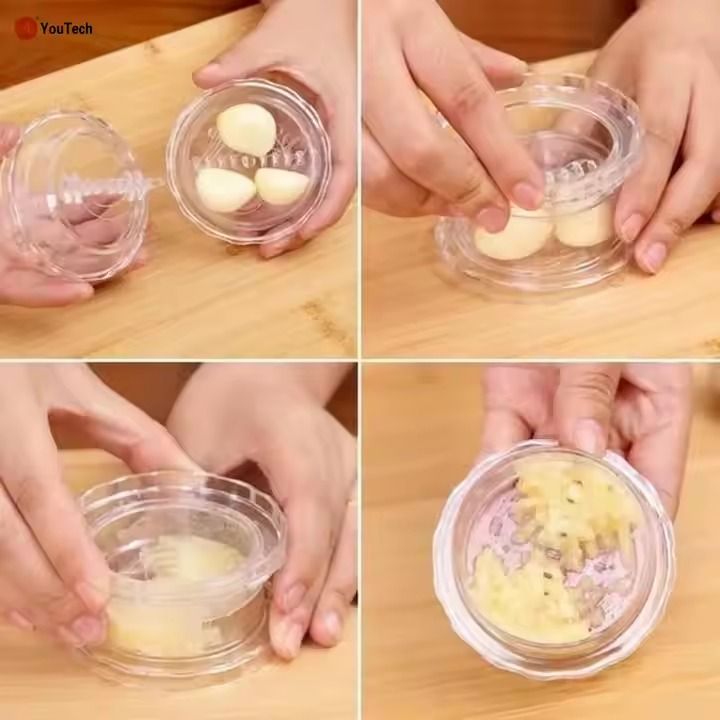 Manual Garlic Twister Press Roll Crusher Chopper