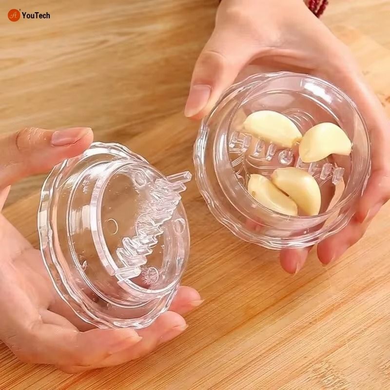 Manual Garlic Twister Press Roll Crusher Chopper