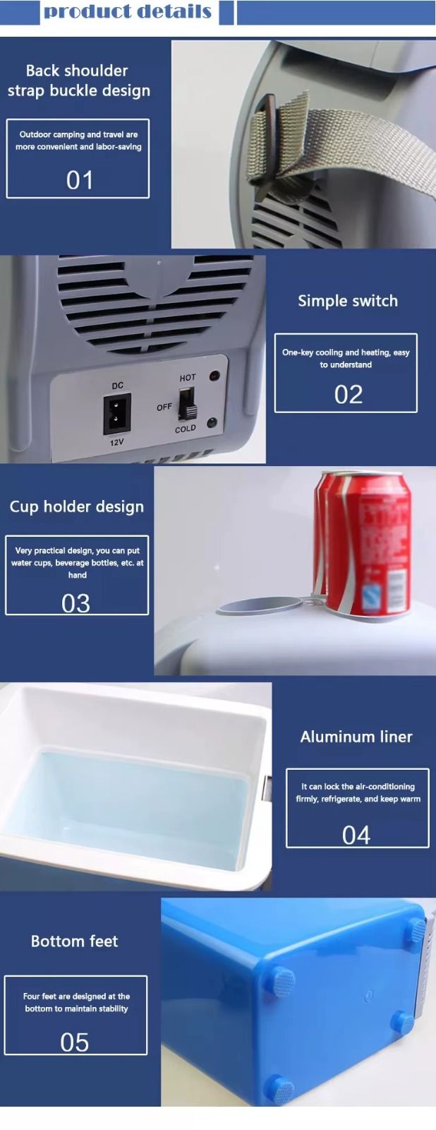Portable Mini Car Freezer 7.5 L Small Refrigerator