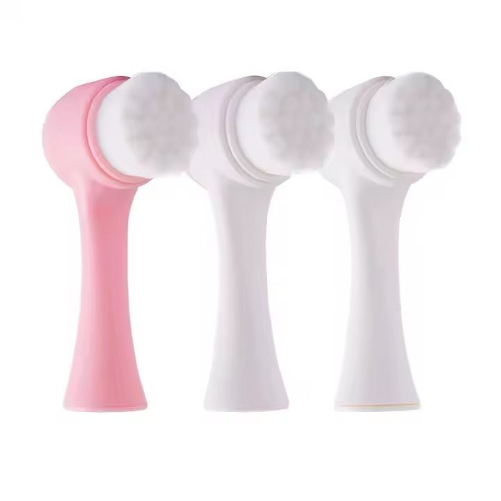 Double Facial Cleansing Hand Held Brushes