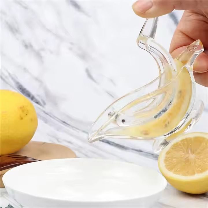 Acrylic Lemon Juicer Manual Transparent Small Fruit Juicer Portable Manual Lemon Clip Juicer