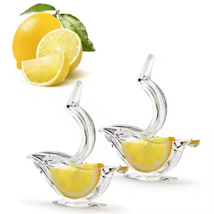 Acrylic Lemon Juicer Manual Transparent Small Fruit Juicer Portable Manual Lemon Clip Juicer