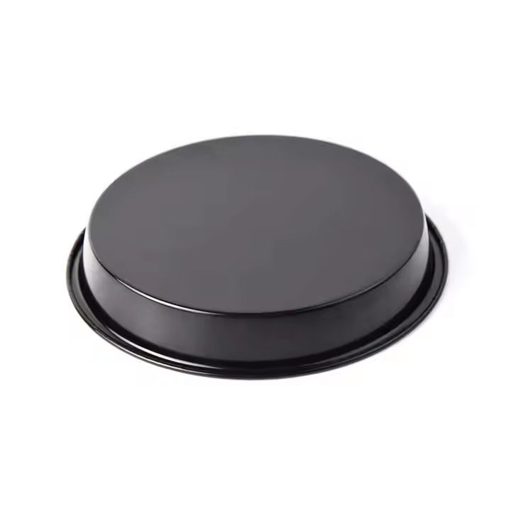 Bakeware Black Round Thickened Non-Stick Metal Carbon Steel Deep Dish Baking Mold Tray Pizza Pan