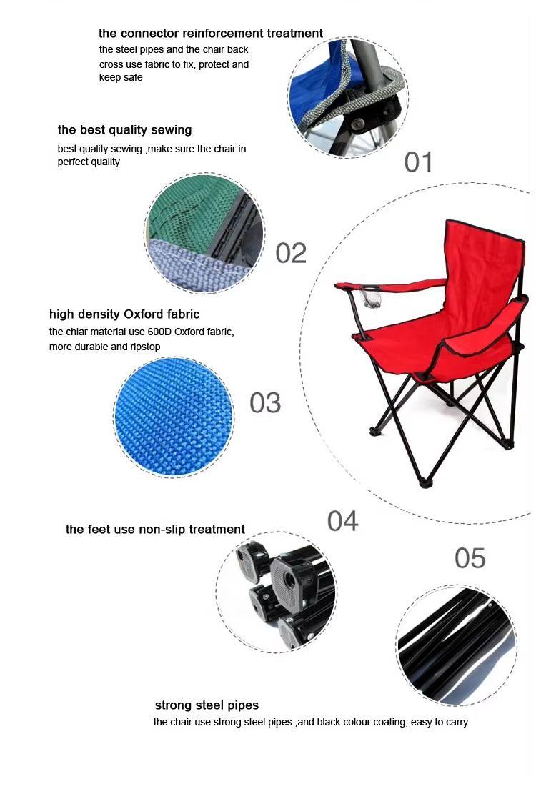 Picnic Fishing Outdoor Folding Camping Garden Beach Chair Weight Capacity 100kg